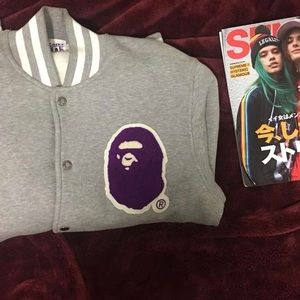 Rare 2013 Bape “a bathing ape” varsity jacket
